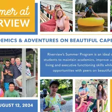Summer at Riverview offers programs for three different age groups: Middle School, ages 11-15; High School, ages 14-19; and the Transition Program, GROW (Getting Ready for the Outside World) which serves ages 17-21.⁠
⁠
Whether opting for summer only or an introduction to the school year, the Middle and High School Summer Program is designed to maintain academics, build independent living skills, executive function skills, and provide social opportunities with peers. ⁠
⁠
During the summer, the Transition Program (GROW) is designed to teach vocational, independent living, and social skills while reinforcing academics. GROW students must be enrolled for the following school year in order to participate in the Summer Program.⁠
⁠
For more information and to see if your child fits the Riverview student profile visit uninetsolution.com/admissions or contact the admissions office at admissions@uninetsolution.com or by calling 508-888-0489 x206